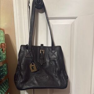 Black Leather Tote Bag